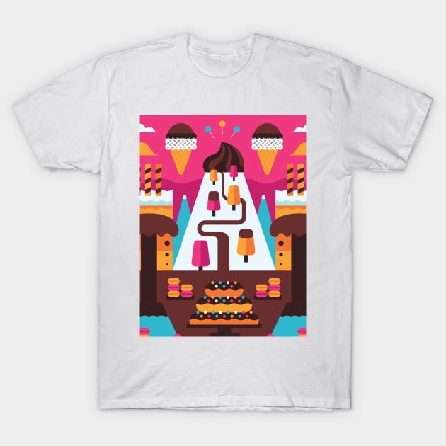 Dessert Island T-Shirt by thehappyonion